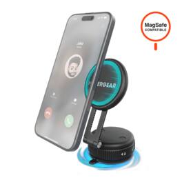 HyperGear - Mag Vac Magnetic Phone Mount with Vacuum Suction Cup Base - Black