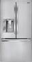 LG - 28.8 Cu. Ft. French Door Refrigerator with Thru-the-Door Ice and Water - Stainless steel