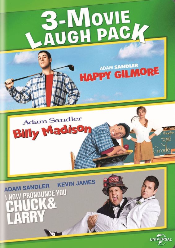 3-Movie Laugh Pack: Happy Gilmore/Billy Madison/I Now Pronounce You Chuck &amp; Larry [2 Discs] [DVD]