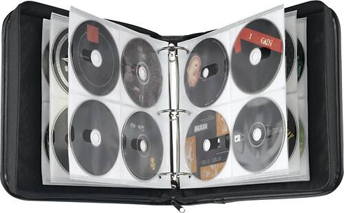 Front Standard. Case Logic - Koskin CD / DVD Binder - Black.