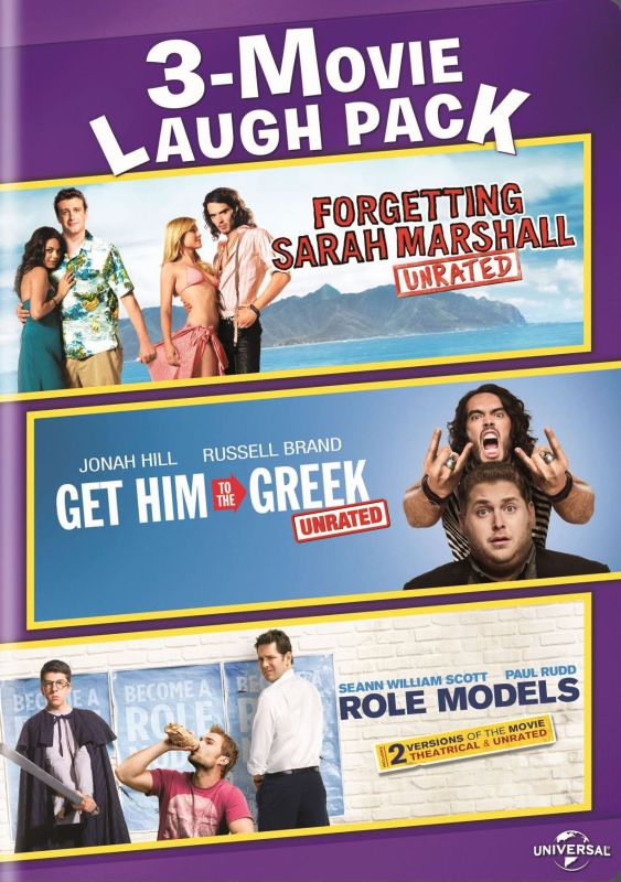  3-Movie Laugh Pack: Forgetting Sarah Marshall/Get Him to the Greek/Role Models [2 Discs] [DVD]