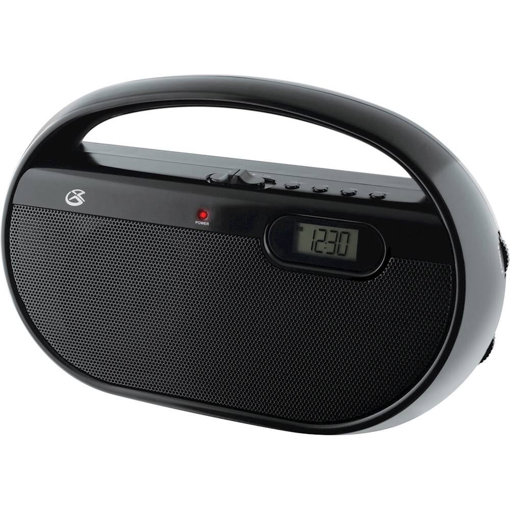 Left. GPX - AM/FM Portable Radio - Black.