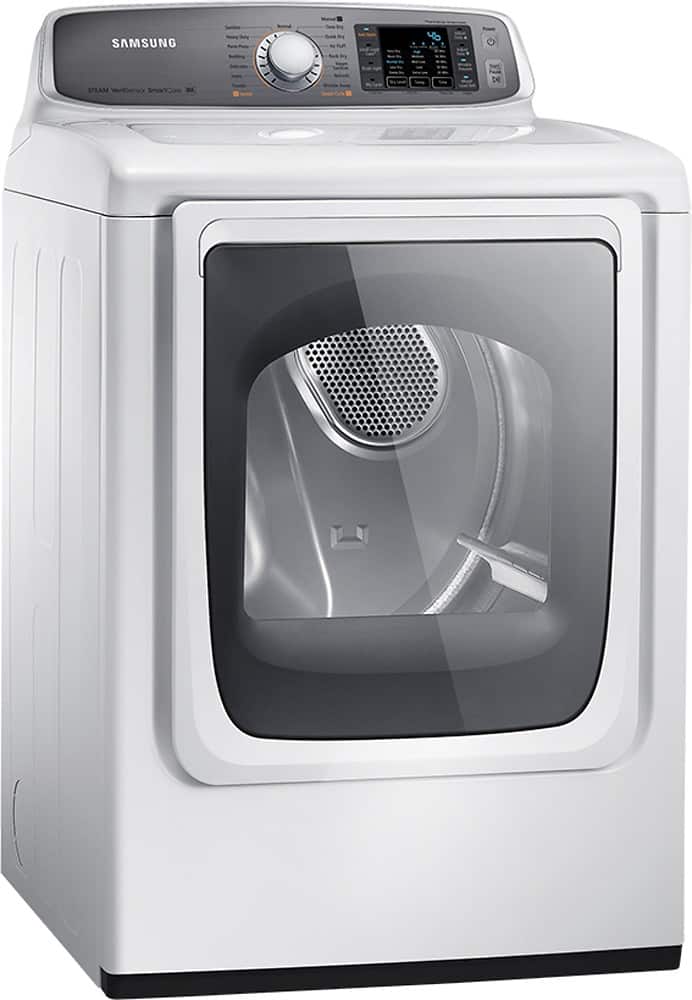 Best Buy Samsung 7.4 Cu. Ft. 15Cycle Steam Gas Dryer Neat White
