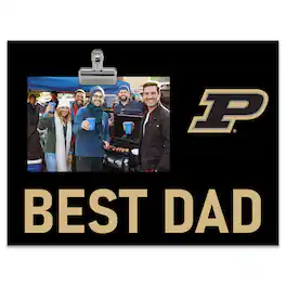 Fan Creations - Purdue Boilermakers 8" x 10.5" Briteline Best Dad Clip Frame - Multicolor