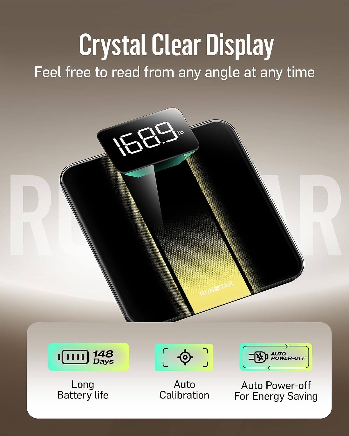 Crystal Clear Display  
Feel free to read from any angle at any time

1689 REAR RUNOTAR

148 Days  
AUTO POWER-OFF  
Long Battery life  
Auto Calibration  
Auto Power-off For Energy Saving
