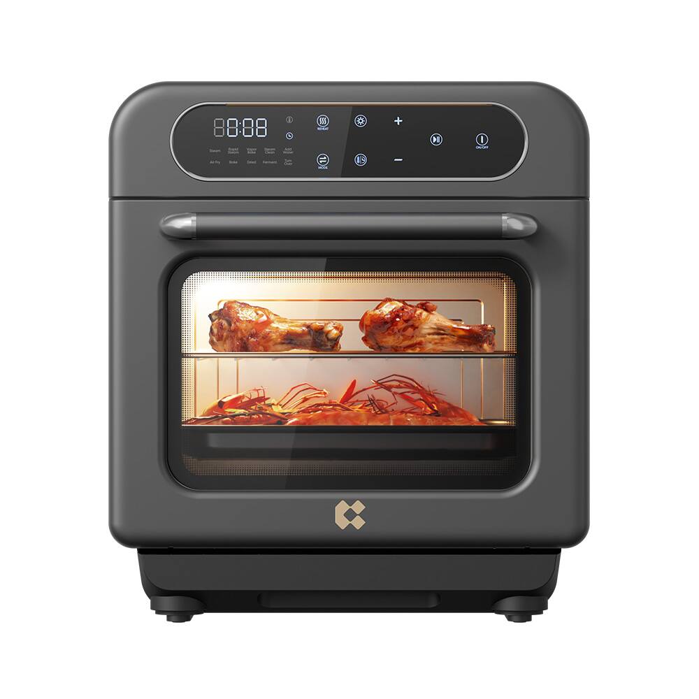 Angle. Ciarra - Nosh 8-in-1 Steam Oven - Ashy Cloud.