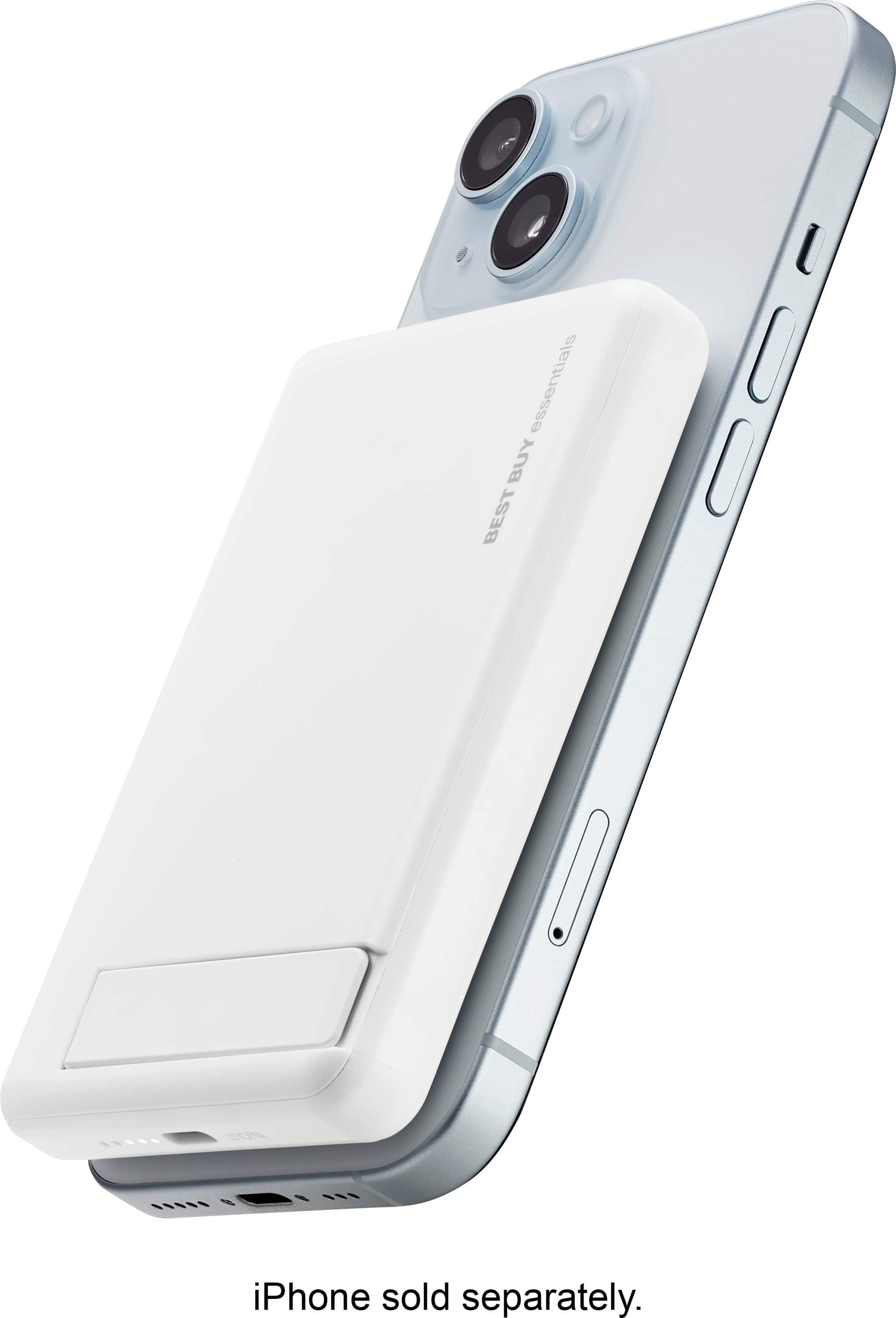 The text on the image reads: "iPhone sold separately."