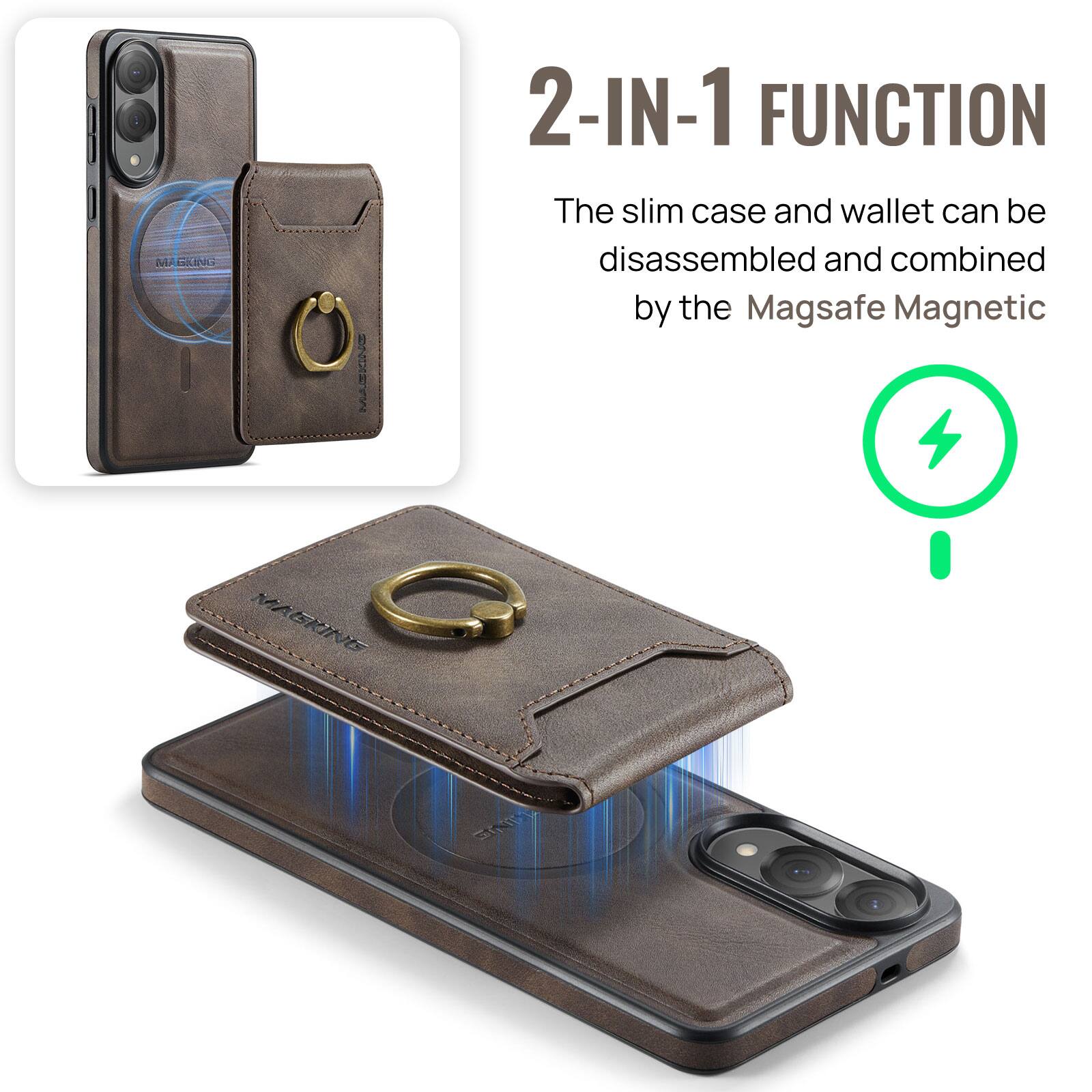 MA GILDE MAZIGNE 2-IN-1 FUNCTION  
The slim case and wallet can be disassembled and combined by the Magsafe Magnetic