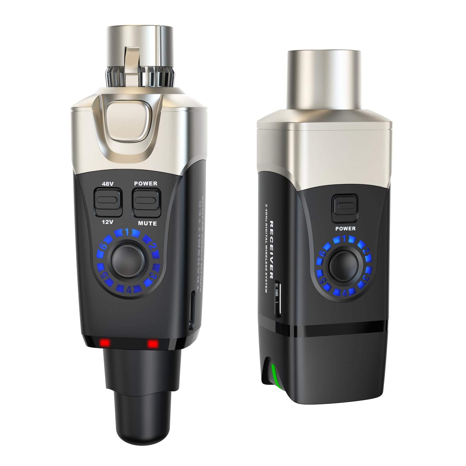 TECH SAFARI - U3c Microphone Wireless System 2 4ghz Xlr Transmitter And Receiver For Condenser Audio Mixer Pa - U3C CONDENSER