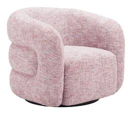 Hivvago - Refine Swivel Chair - Pink Tweed