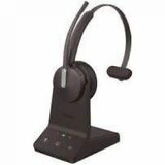 Yealink - WH64 DECT Hybrid Wireless Headset - Microsoft Teams Certification - Mono - Wireless - Bluetooth/DECT - 492.1 ft - Black
