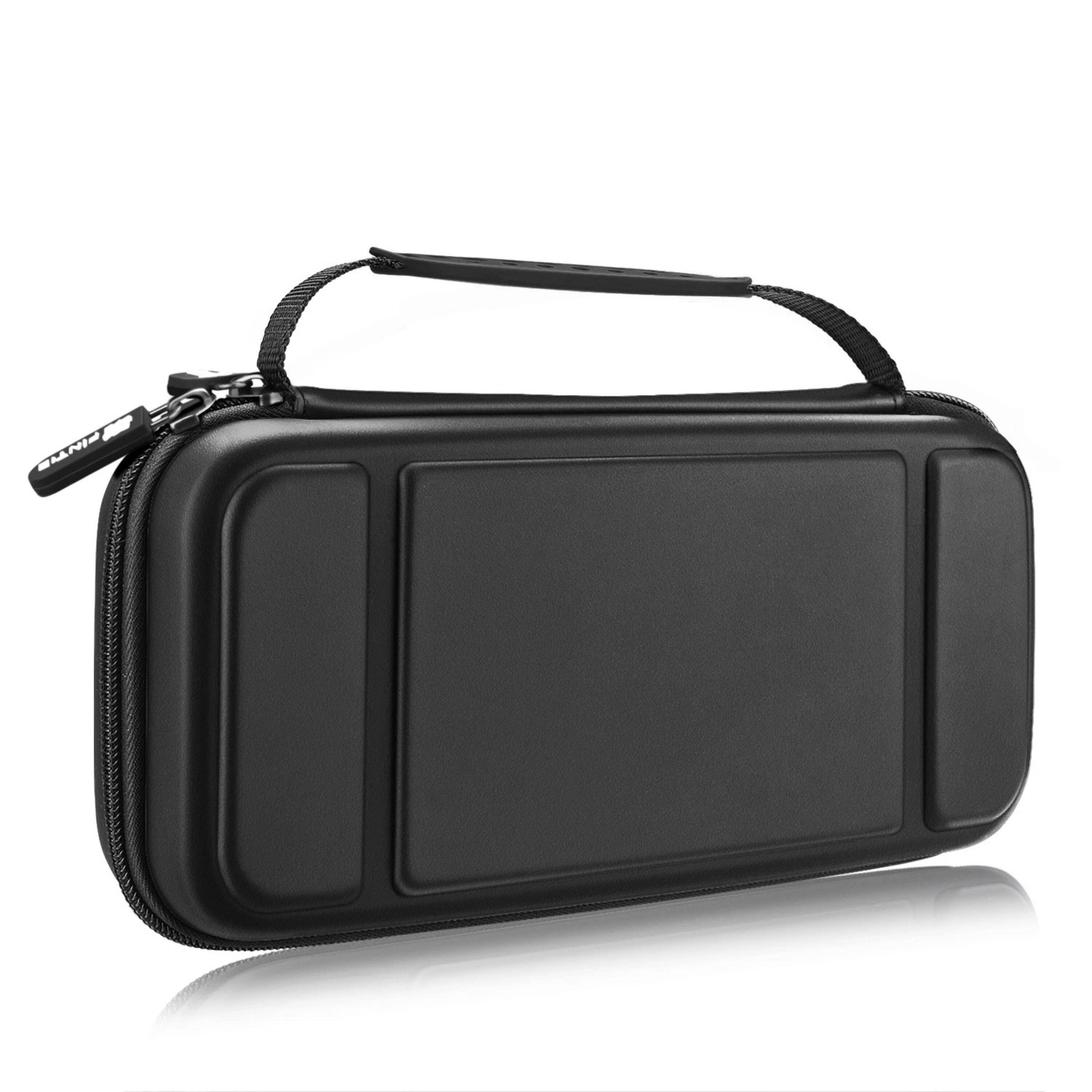 Front. Kitcheniva - Travel Carry Case For Nintendo Switch OLED 2021 And Switch 2017  Black - Black.