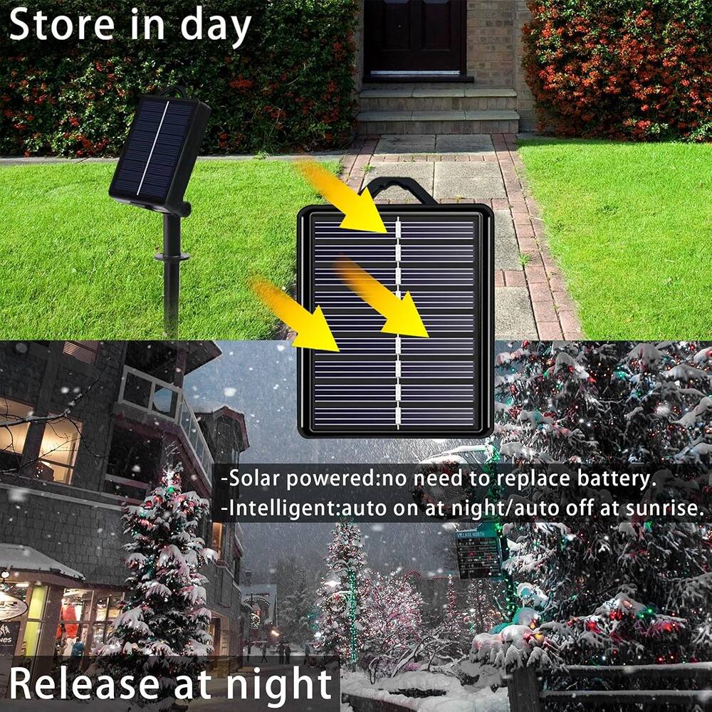 Store in day

- Solar powered: no need to replace battery.
- Intelligent: auto on at night/auto off at sunrise.

Release at night
