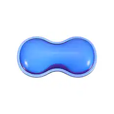 Front. Unique Bargains - Gel Wrist Rest, Ergonomic Silicone Gel Mouse Pad with Cool Touch Cushion for Computer Laptop Home Office (Mouse Pad) - Blue.