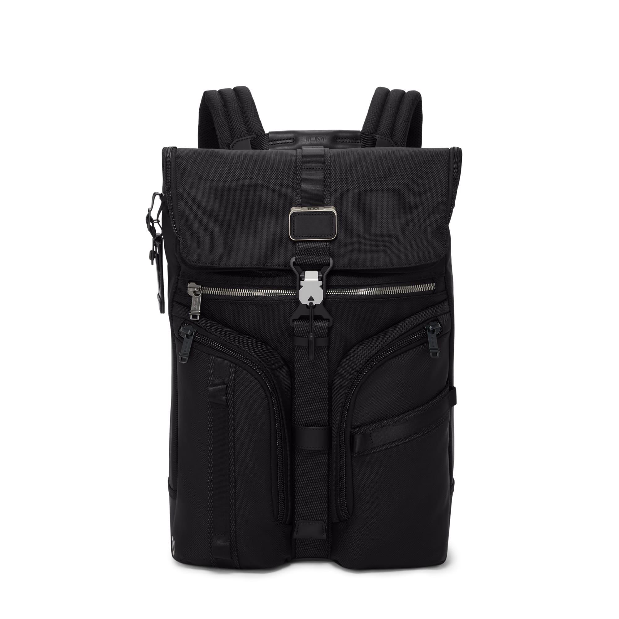 Front. TUMI - Alpha Bravo Logistics Backpack - Black.