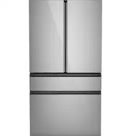 Café - 23.2 Cu. Ft. 4-Door French Door Counter-Depth Smart Refrigerator with Dual Dispense AutoFill Pitcher - Platinum Glass