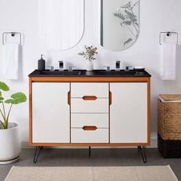 Energize Bathroom Vanity Basin Included by Modway - Cherry White Black
