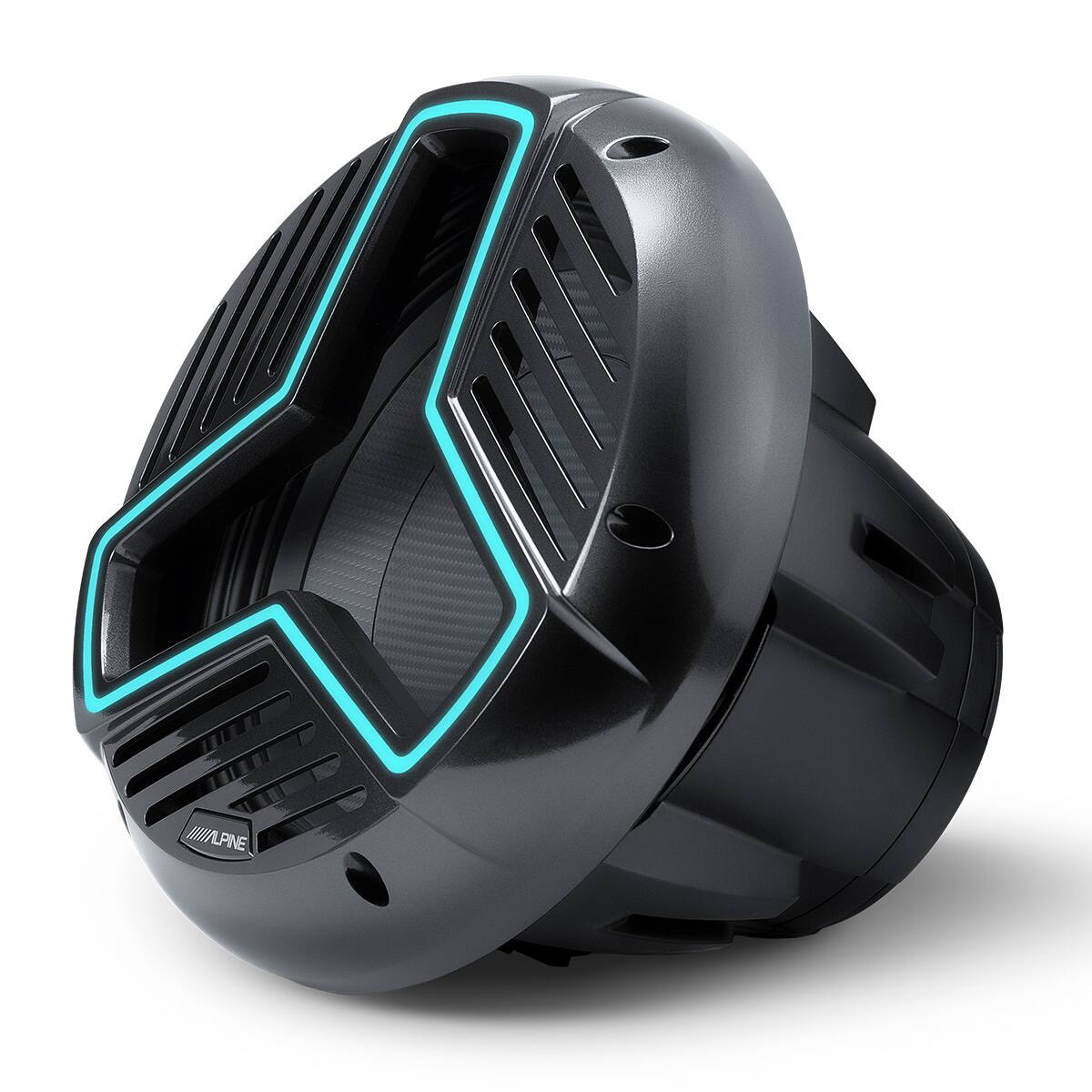 Front. Alpine - Alpine W12S4-IB-LB Marine 12" Subwoofer with Infinite Baffle - Each - Black.