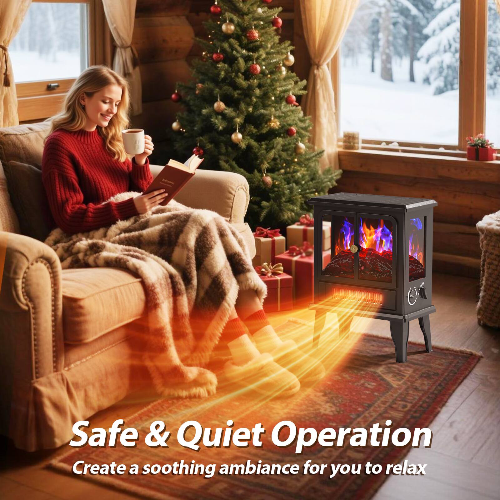 Safe & Quiet Operation  
Create a soothing ambiance for you to relax