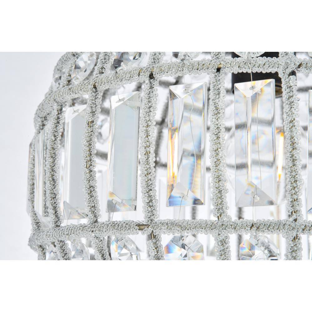 Left. Urban Classic - Olivia 1 light Dark Bronze Pendant Clear Royal Cut Crystal - Dark Bronze.