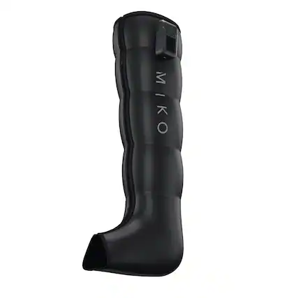 Front. Miko - Miko Aero Compression Leg Massager with 6 Modes, 4 Intensity Levels, 3000mAh Battery, Advanced Airbag Technology - Black.