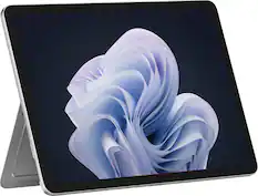 Front. Microsoft - Surface Pro - 12" Touchscreen - Snapdragon X Plus (8 Core) - 8GB Memory - 256GB UFS - Device Only - Platinum.
