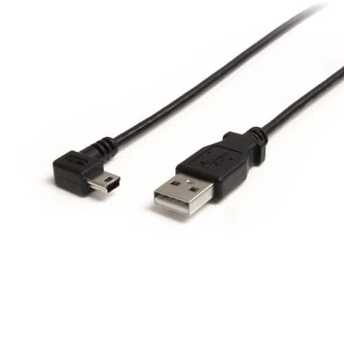 Startech - 6 ft Mini USB Cable - A to Right Angle Mini B
