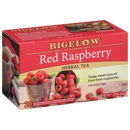 Bigelow - Red Raspberry Herbal Tea - Case of 6 - 20 Bags