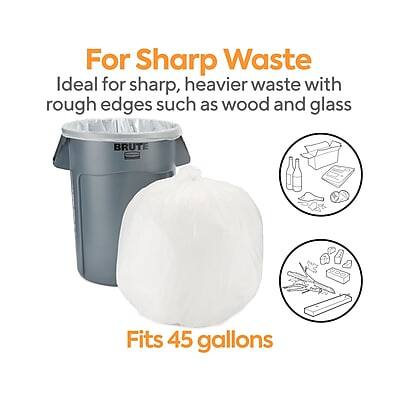 For Sharp Waste  
Ideal for sharp, heavier waste with rough edges such as wood and glass  
Fits 45 gallons