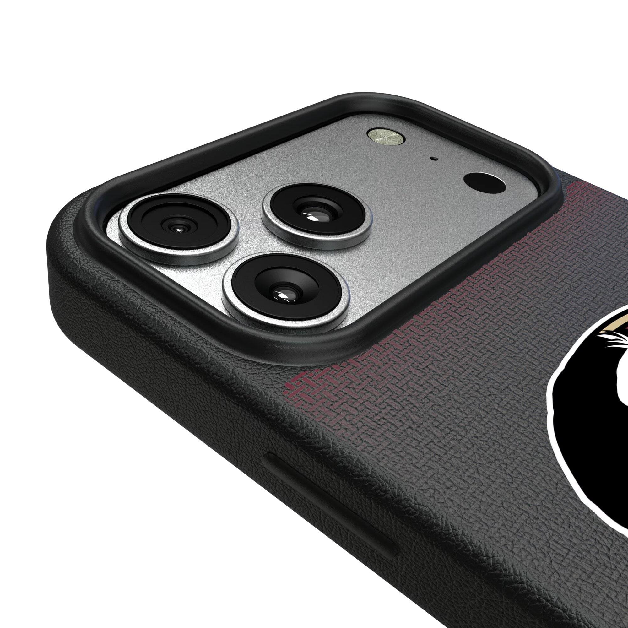 Alt View 2. Keyscaper - Florida State Seminoles Linen Logo iPhone Magnetic Bump Case - 15 - Black.