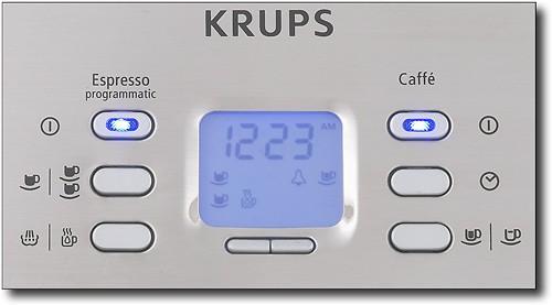 Best Buy: Krups Combi Espresso Maker/10-Cup Coffeemaker Black XP160050