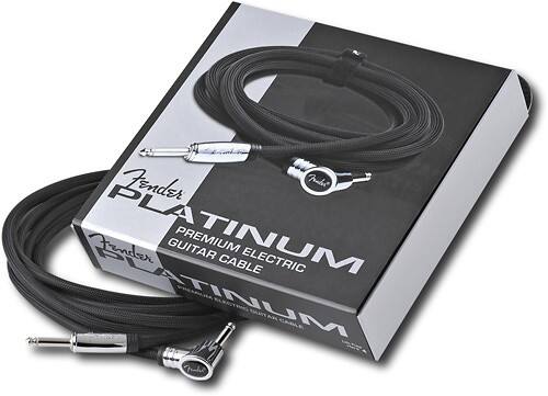 Angle Standard. Fender® - Platinum 12' Electric Guitar Cable.