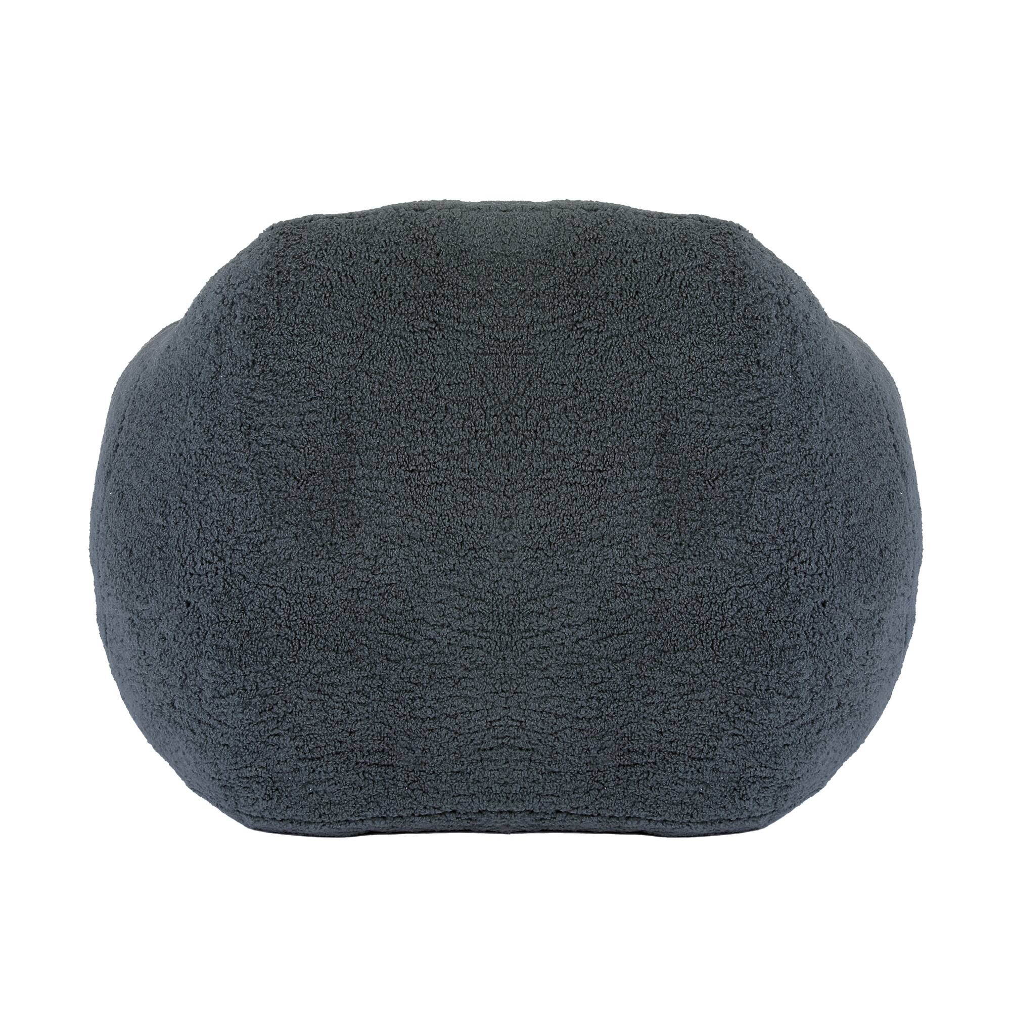 Alt View 8. GOODSILO - Giant Memory Foam Filled Bean Bag Sofa with Armrests for Adults, Spacious Faux Fur Lounger for Living Room and Bedroom - Dark Gray.