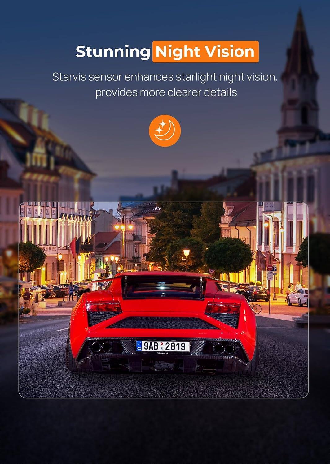 2.5K Dash Cam Front, WiFi Dash Camera for Cars with App E YEEGER Mini ...