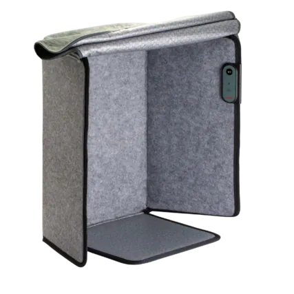 Front. Victor - Heetz™ Foot and Leg Warmer Deluxe - Gray.