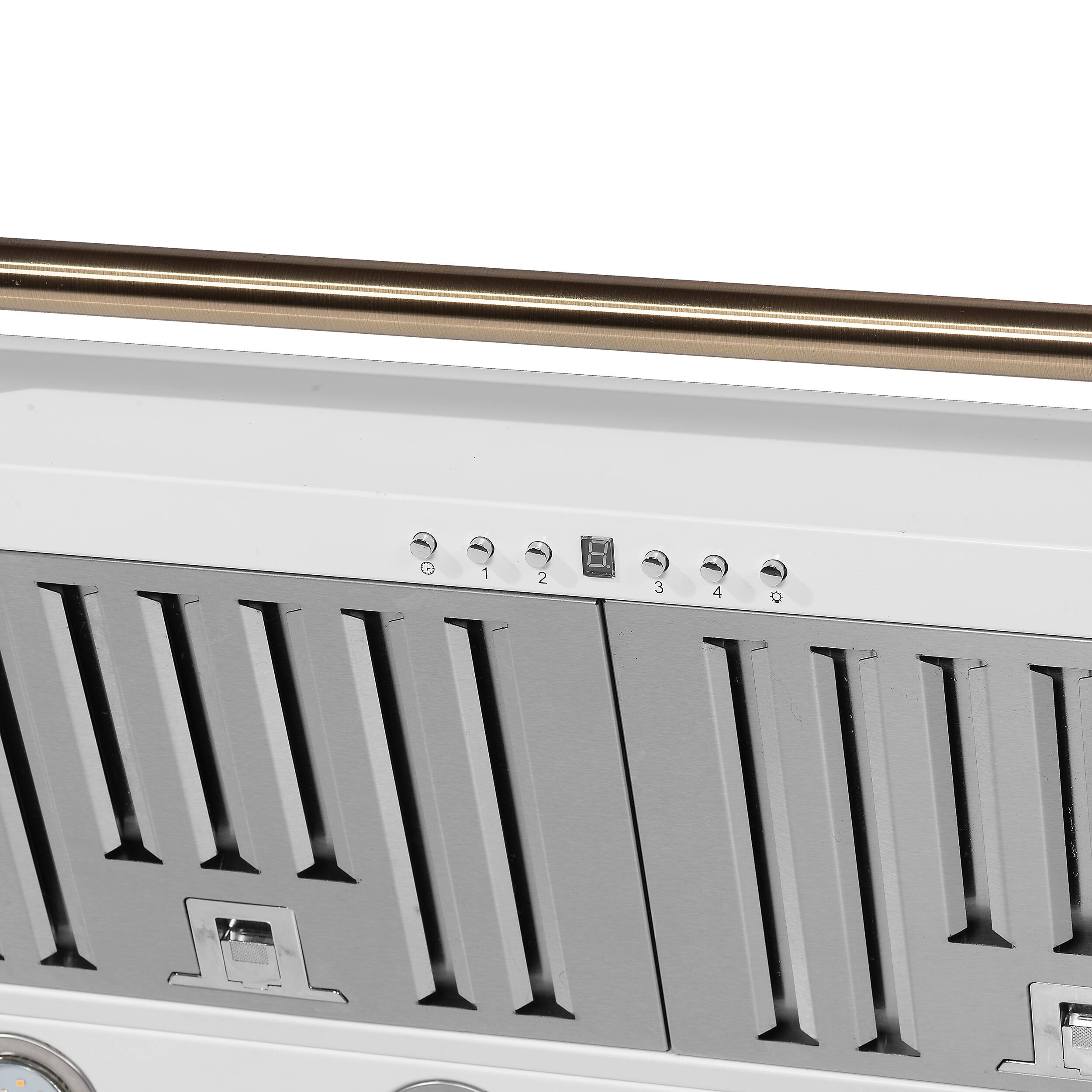 Alt View 5. Forno Appliances - Aria 36 in. Convertible Wall-Mounted Range Hood - White.