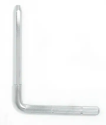 Front. Gibraltar Hardware - Hex L-Rod Mounting Arm, 12mm Diameter with 3 5" Hex Mounting Area and Knurled Section for Secure Clamping.