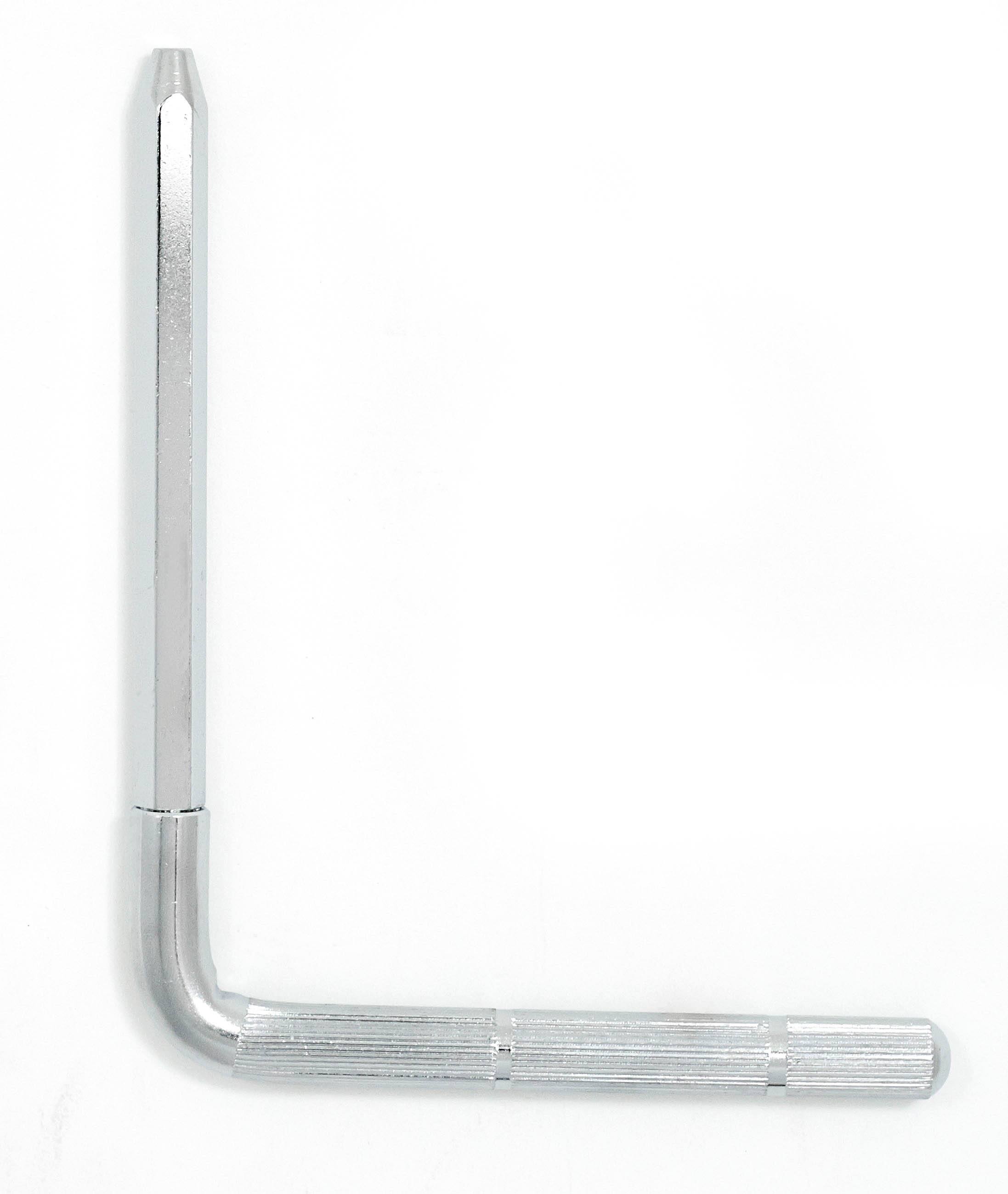 Front. Gibraltar Hardware - Hex L-Rod Mounting Arm, 12mm Diameter with 3 5" Hex Mounting Area and Knurled Section for Secure Clamping.