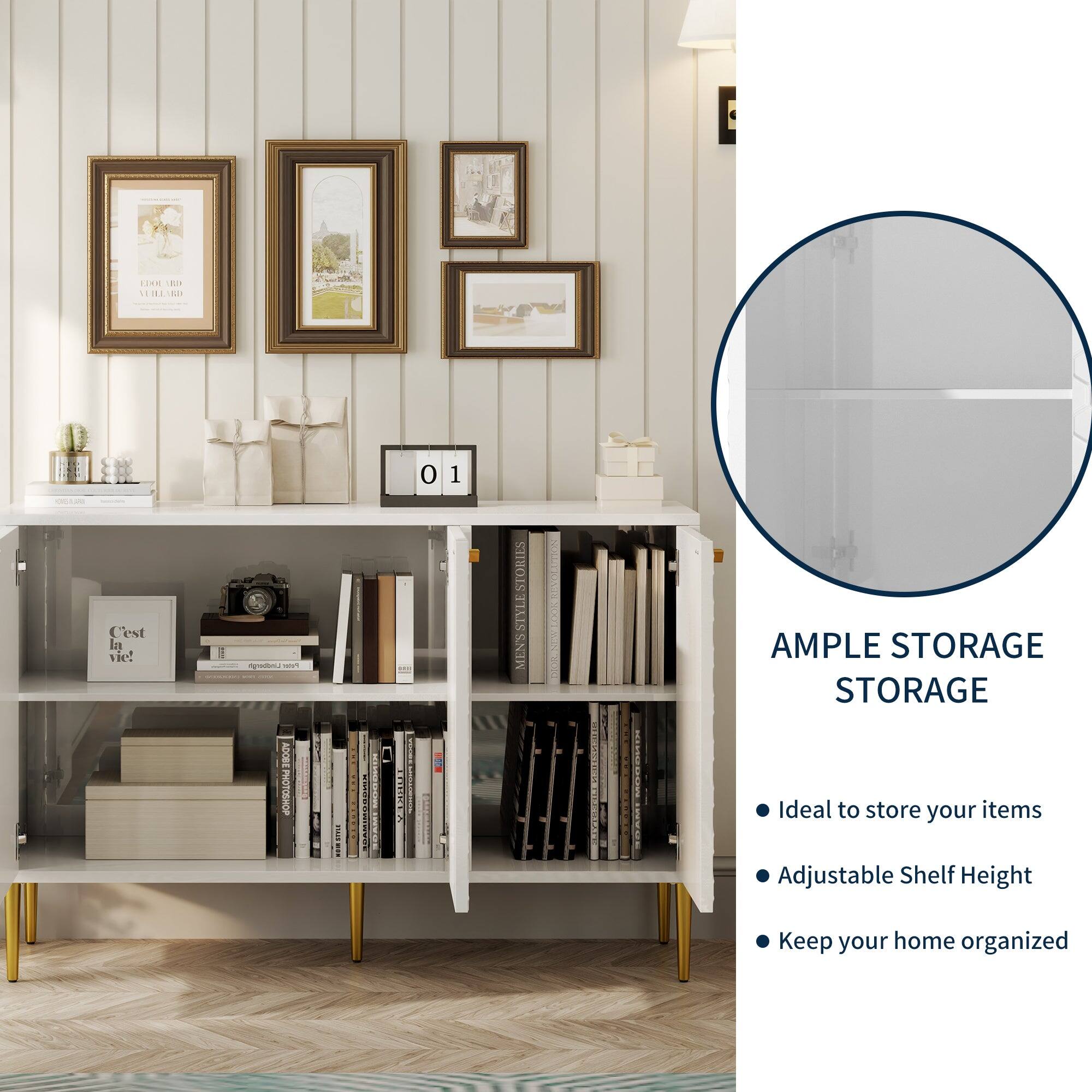 1K Thit 1 1181180 C'est la VH 1  - HOOT POTOSHOP I : A ... - EENES 3 0 1 MENSSTYLESTORIES MINS E : i AMPLE STORAGE STORAGE Ideal to store your items Adjustable Shelf Height Keep your home organized