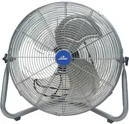 iLIVING - 20 Inch Super Turbo High Velocity Floor Fan - Silver