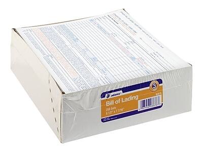 Bill of Lading  
250 Sets  
8 1/2" x 7 3/8"