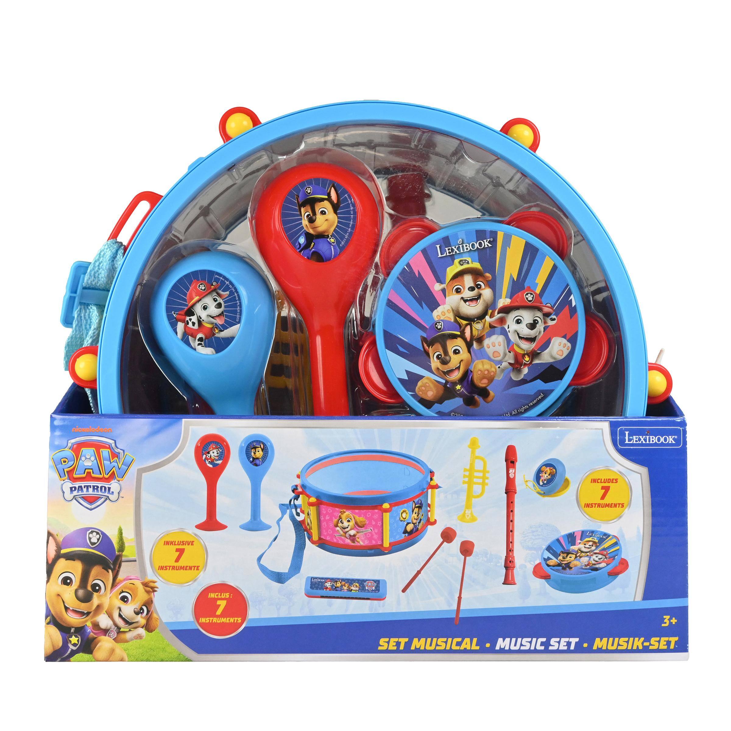 LEXIBOOK

nicualodeon PAW PATROL
- LEXIBOOK INCLUDES 7 INSTRUMENTS
- INCLUS: 7 INSTRUMENTS
- 3+ SET MUSICAL MUSIC SET MUSIK-SET