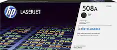 Front. HP - 508A Black Toner Cartridge - Black.