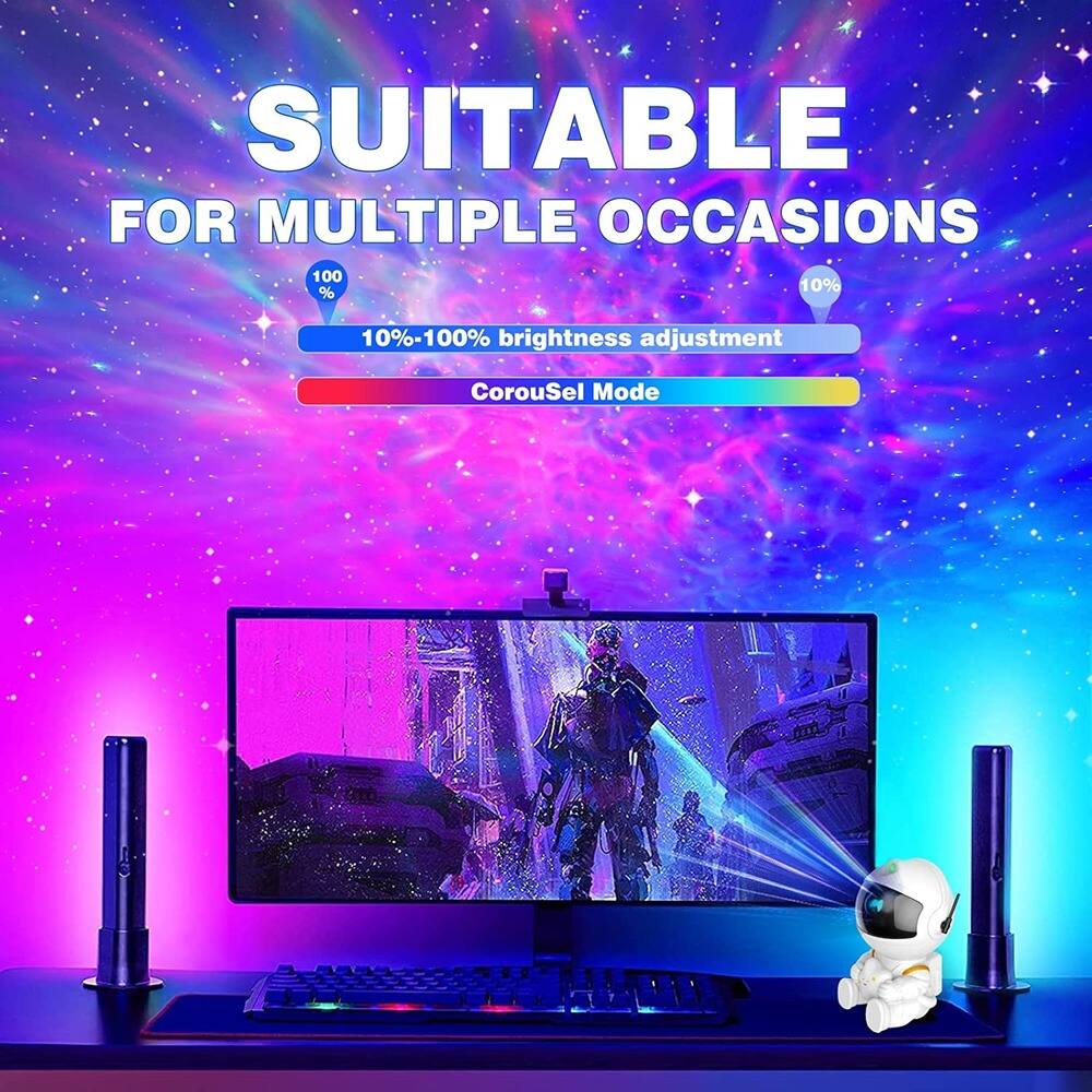 SUITABLE FOR MULTIPLE OCCASIONS

100% 10% 10%-100% brightness adjustment

CorouSel Mode