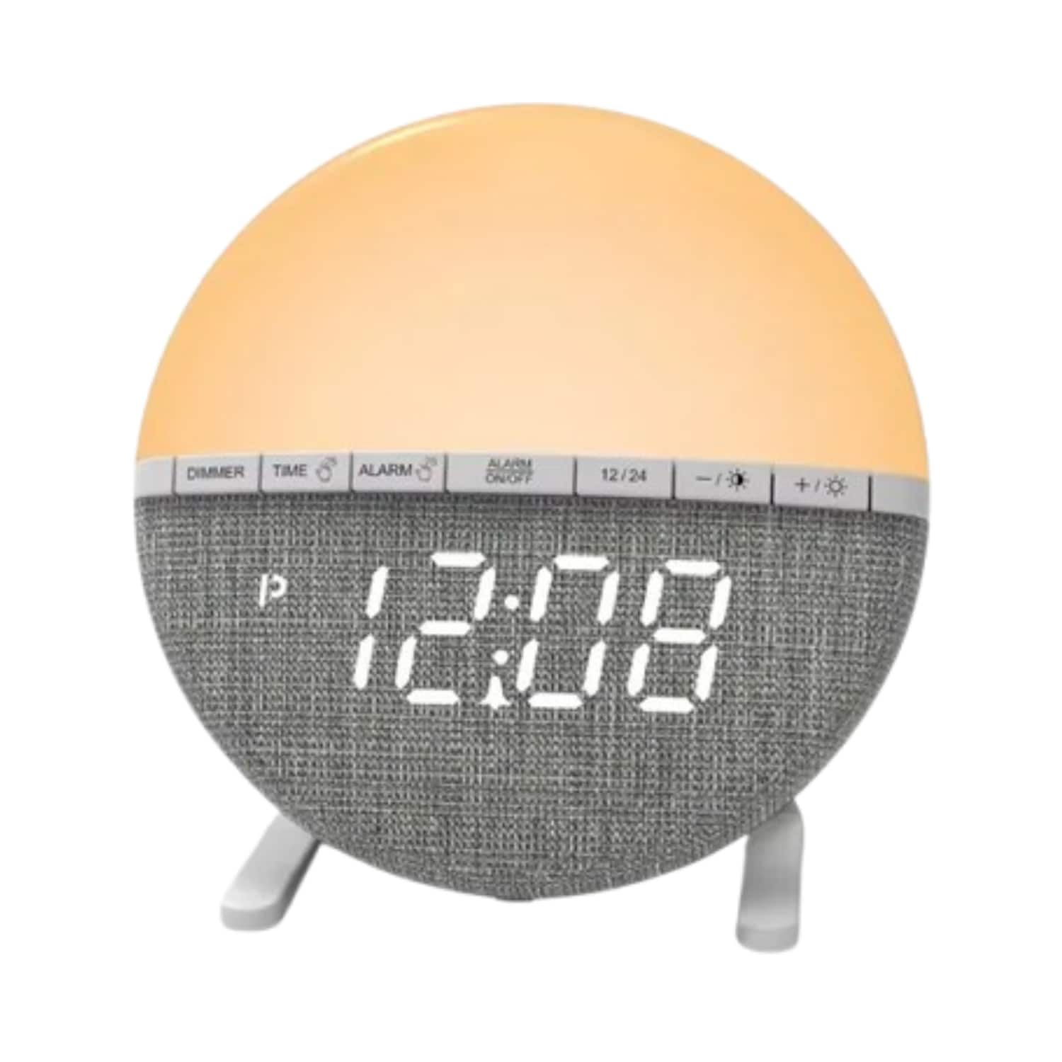 Stock Preferred - Sunrise Simulation Wake-Up Light Alarm Clock - Gray