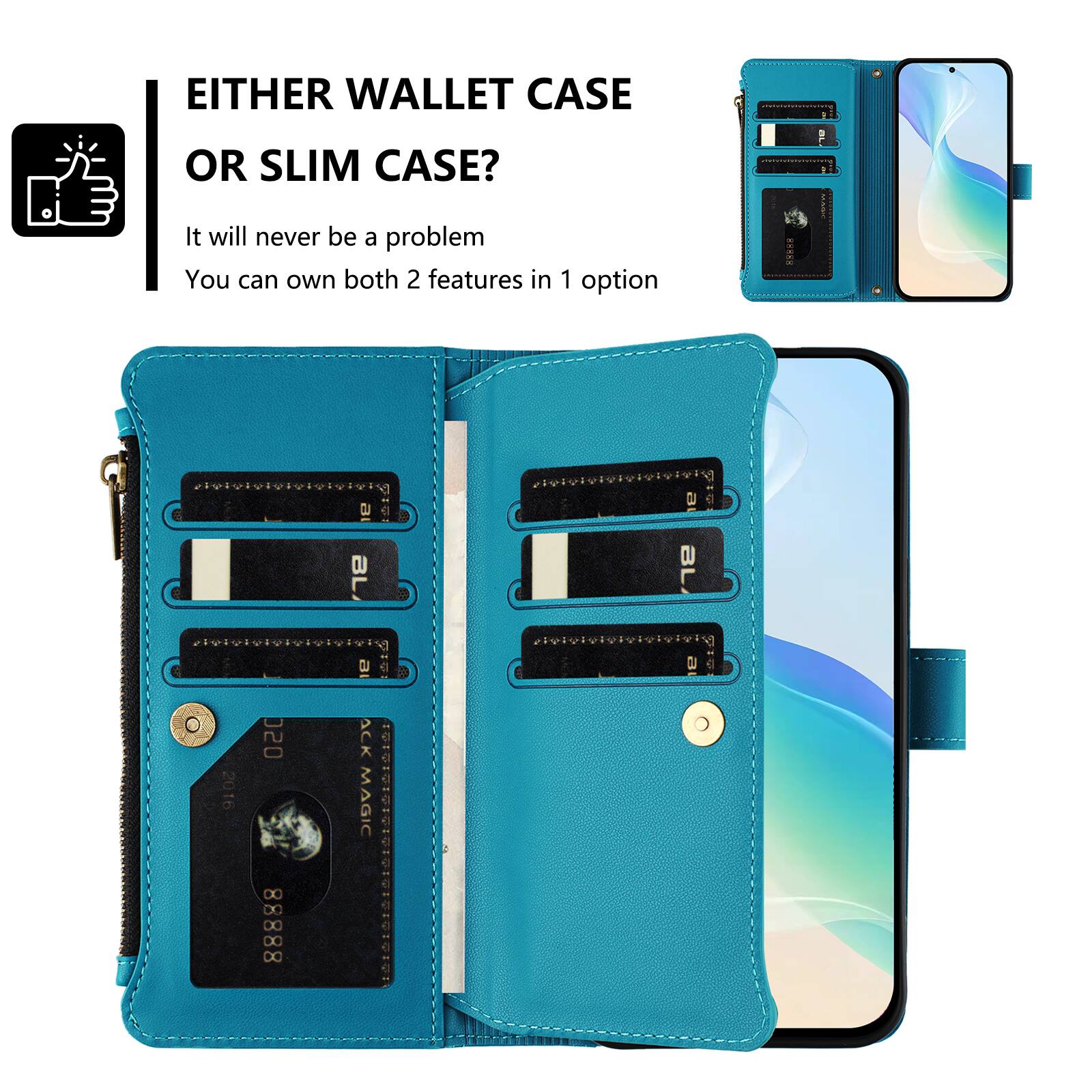 EITHER WALLET CASE OR SLIM CASE?  
It will never be a problem  
You can own both 2 features in 1 option  

88888  
2016  
050 DO X 88888  
BACK MAGIC