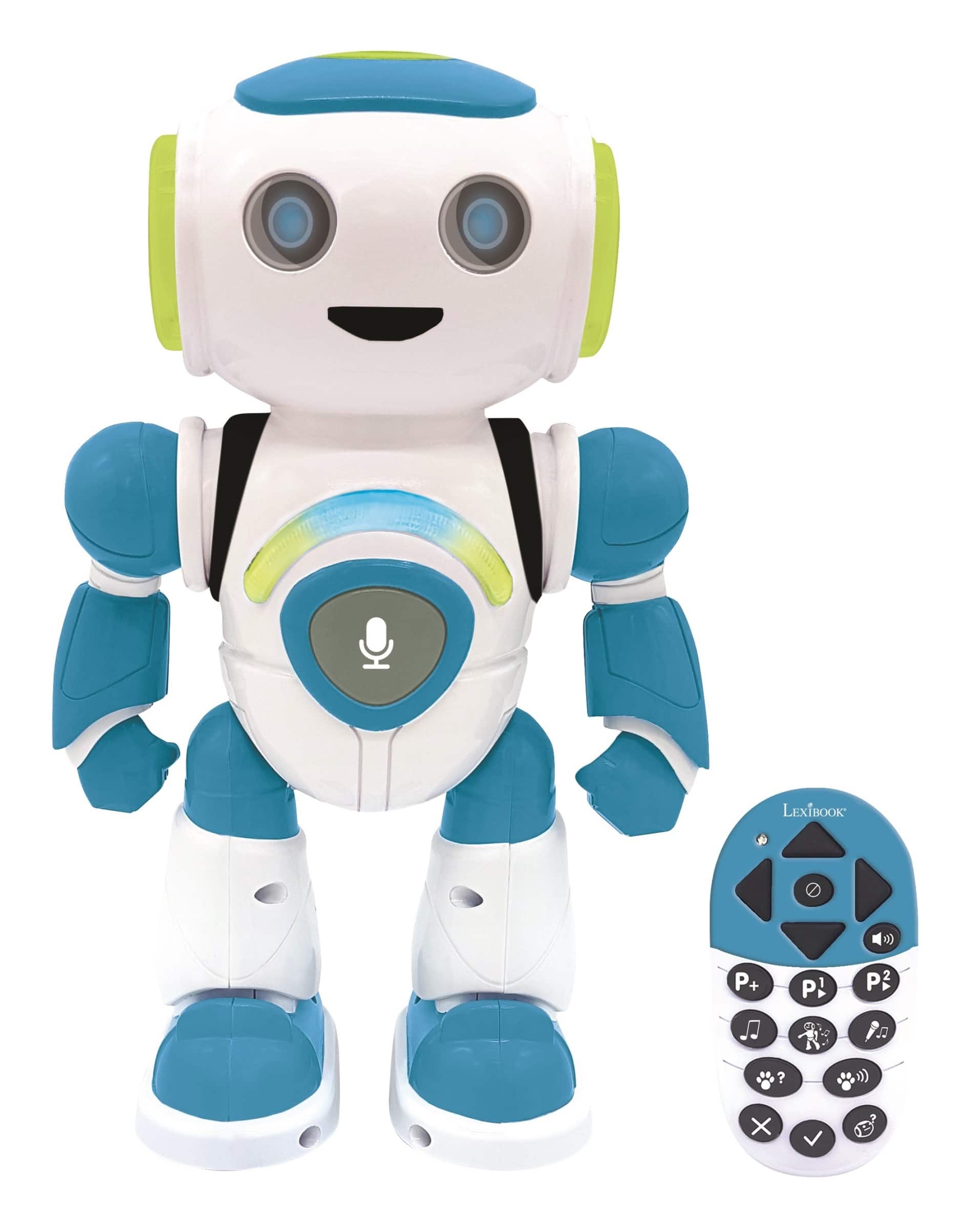 Lexibook - POWERMAN JR. STEM Robot with Quiz, Music and Games (English)