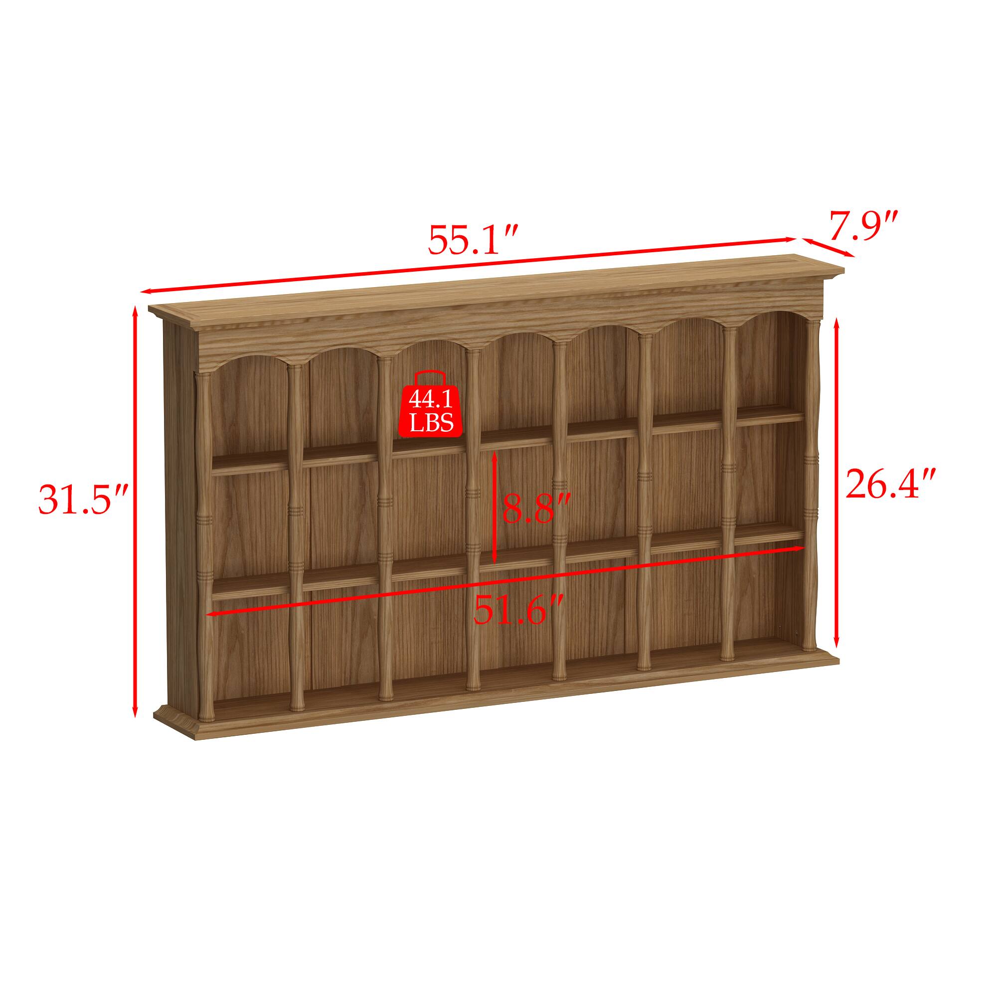55.1", 31.5", 7.9", 26.4", 8.8", 51.6", 44.1 LBS