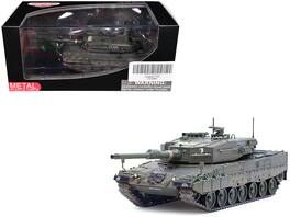 Leopard 2A4 Main Battle Tank w/Snorkel "Green Camouflage" German Army "Armor Premium" 1/72 Die Cast Model by Panzerkampf