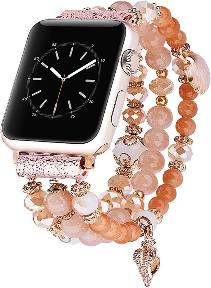 Front. Worryfree Gadgets - Worryfree Gadgets Apple Watch Replacement Band - Brown.